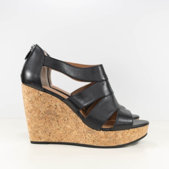 Adrienne Vitadini Chacka wedge heel sandal NIB - Picture 2 of 13